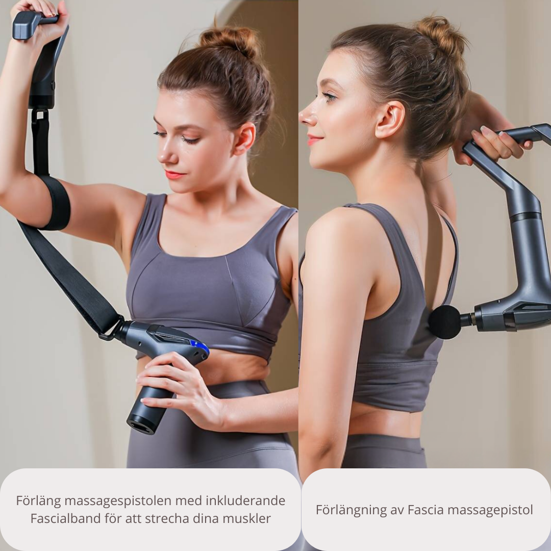 Massagepistol med alla delar, stark kropp