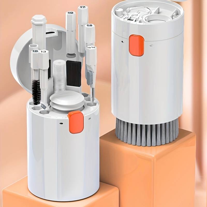 rengoringskot, dator, kamera, telefon